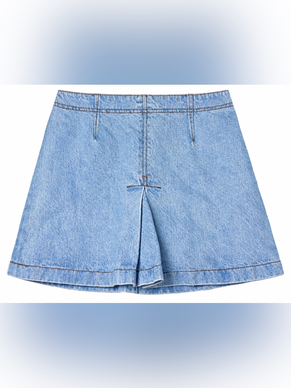 Vintage 90s Bongo Denim Mini Skirt Size 9 Pleated High Rise 90s Y2K